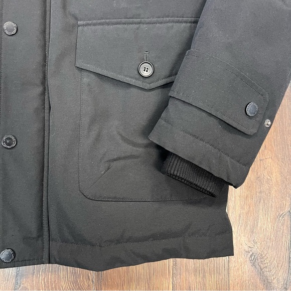 Pendleton Men’s Ontario Down Filled Parka Black Hooded Jacket SZ MED - Picture 9 of 12